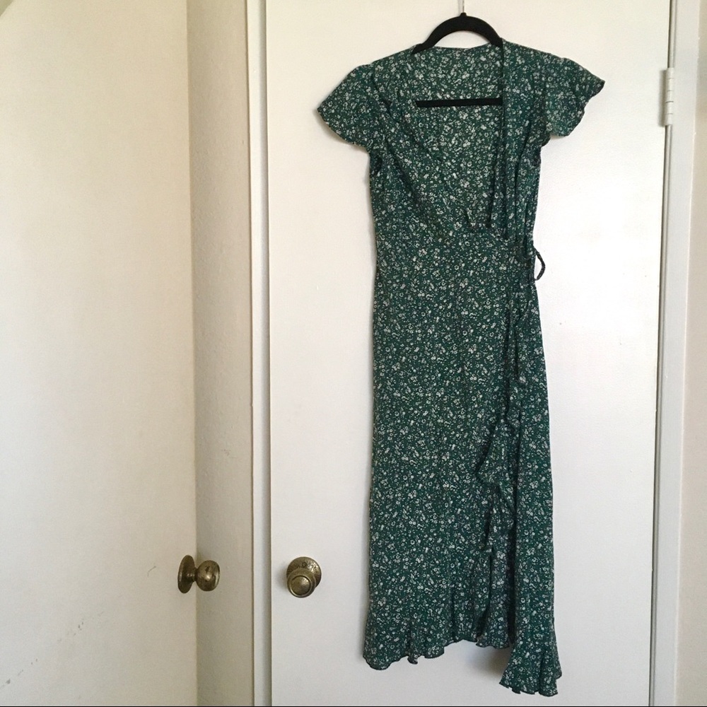 Urban Outfitters Kimchi Blue Floral Wrap Dress